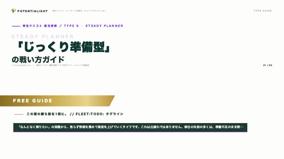 じっくり準備型の戦い方ガイド 表紙