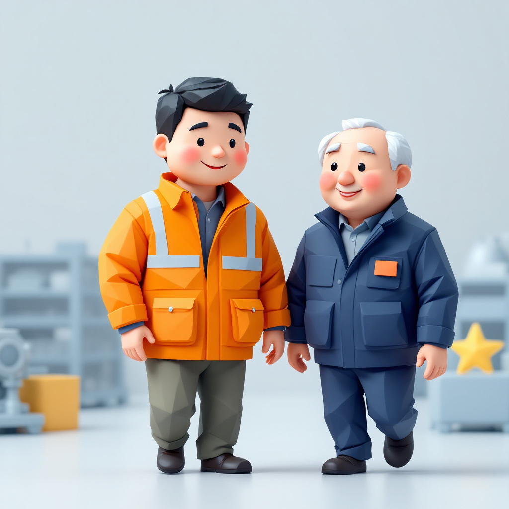 事業承継 後継者候補のキャラクターイラスト